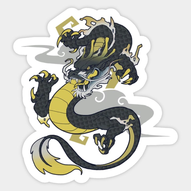 Genji Dragon Sticker by Genessis